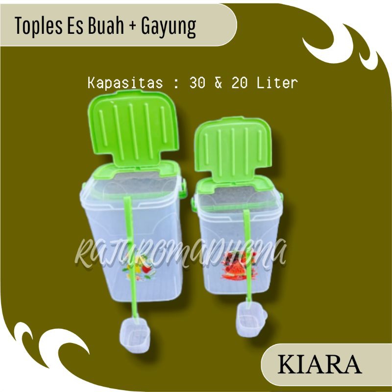 Jual Kiara Toples Es Buah Gayung Liter Liter Toples