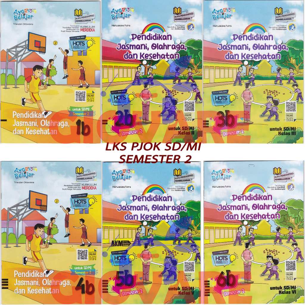 Jual BUKU LKS PJOK KELAS 1 2 3 4 5 6 GRAHA PUSTAKA PUTRA NUGRAHA SEKAR