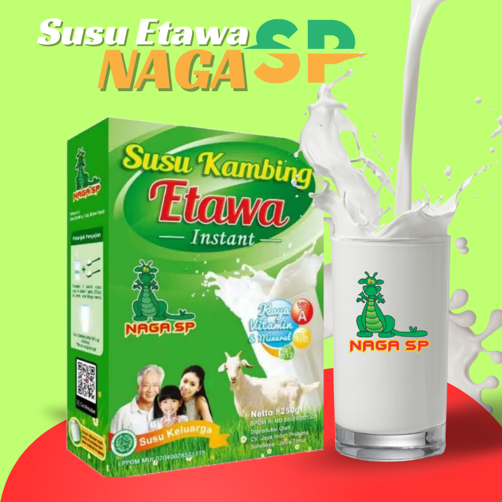 Jual SUSU KAMBING ETAWA PLATINUM NAGA SP 250 Gram Shopee Indonesia