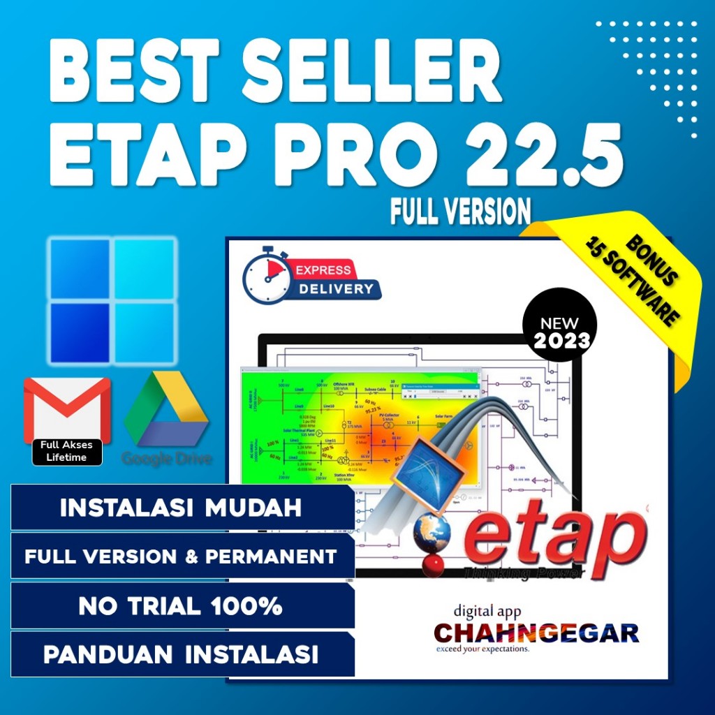 Jual Etap Full Lifetime Version Software Etap Full Analisis