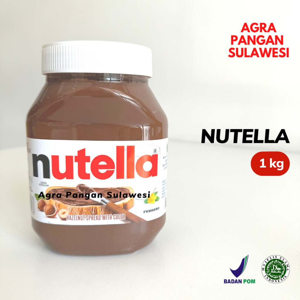 Jual Nutella Selai Coklat Cokelat Kacang Hazelnut Chocolate Spread 1kg