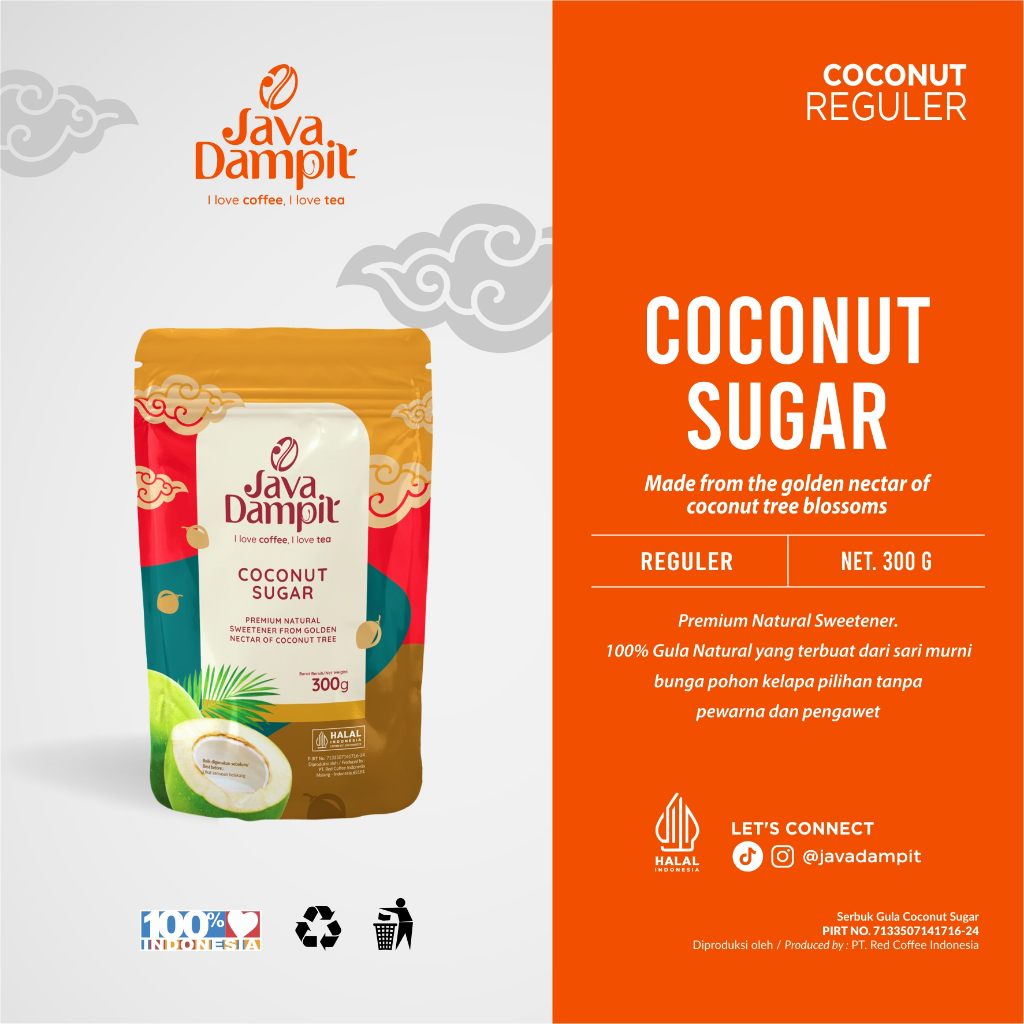 Jual ORGANIC COCONUT SUGAR GULA KELAPA ORGANIK 300g Shopee Indonesia