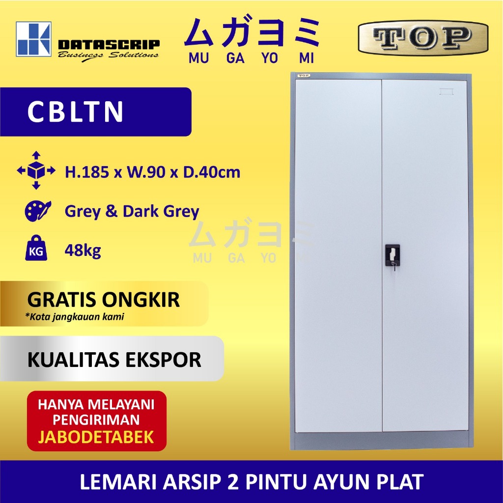 Jual Lemari Arsip Besi Cabinet 2 Pintu Ayun Plat TOP CBSTN Shopee