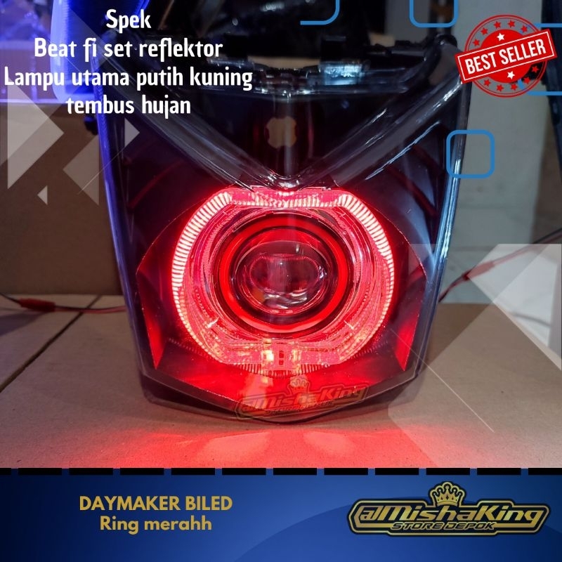 Jual Daymaker Biled Beat Fi Spek Terang Full Set Reflektor Shopee