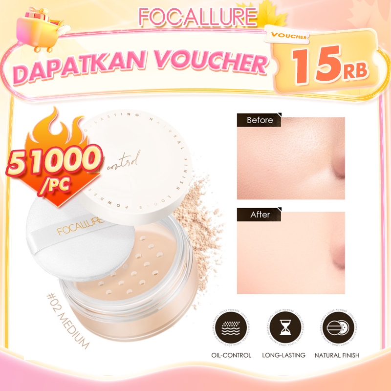 Jual Focallure Perfectbase Oil Control Loose Powder Silky Smooth