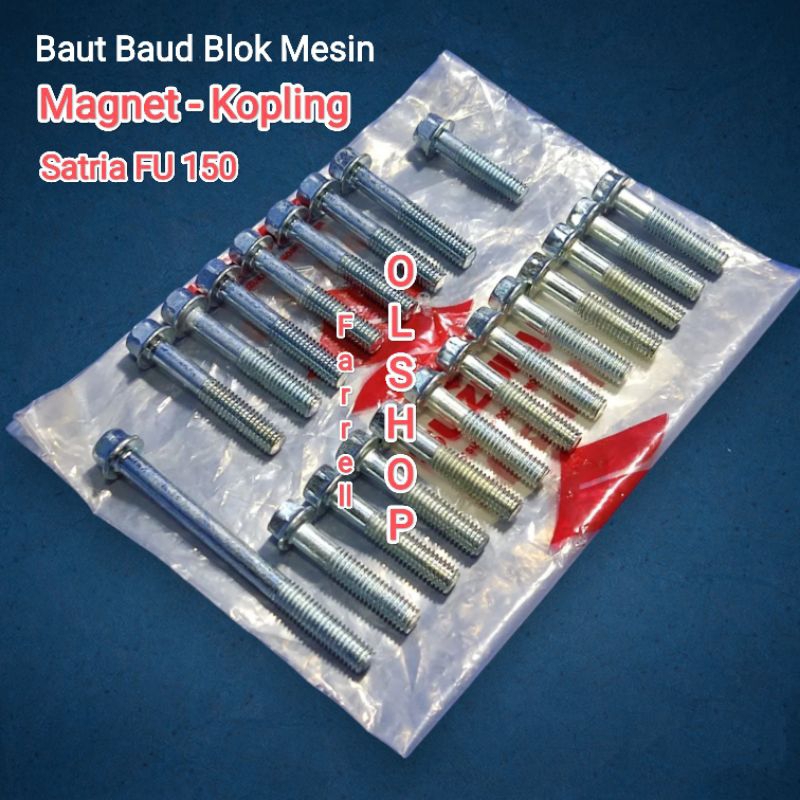 Jual Baut Baud Blok Bak Mesin Magnet Kopling Kanan Kiri Suzuki Satria