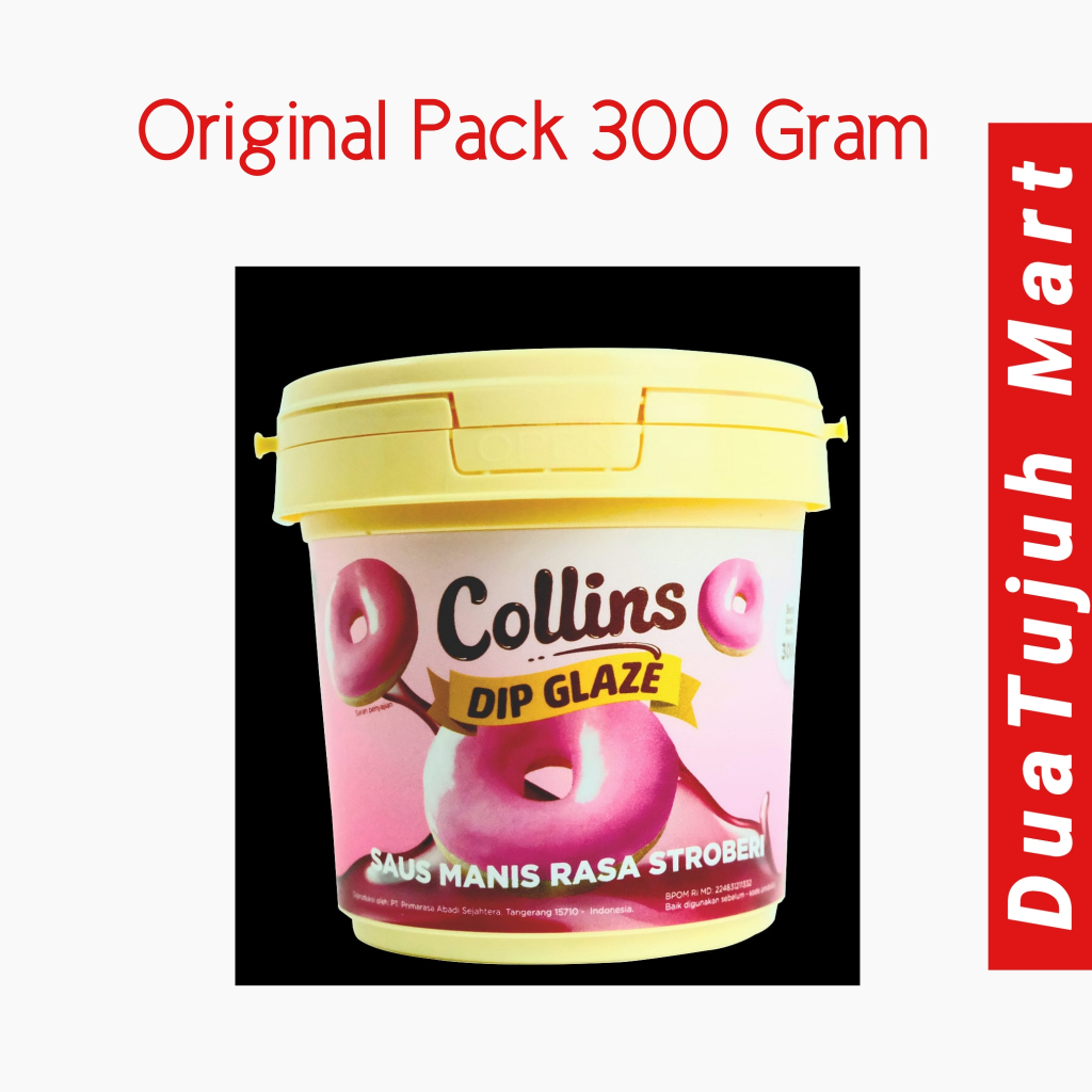 Jual Collins Dip Glaze 300 Gram Kemasan Ember Cokelat Tiramizu