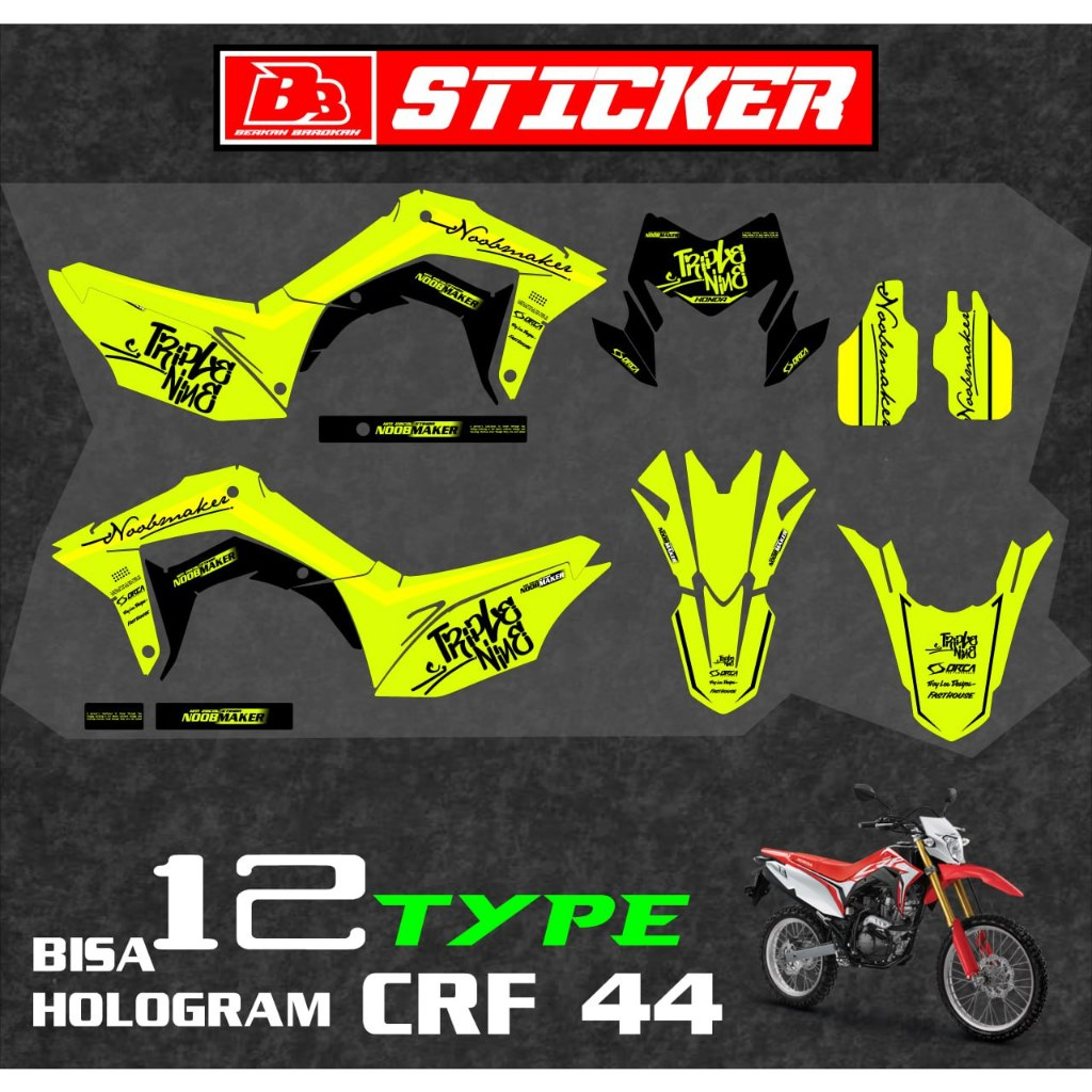 Jual STICKER PREMIUM Setiker Decal CRF 150 L Minimalis Fullbody Dekal