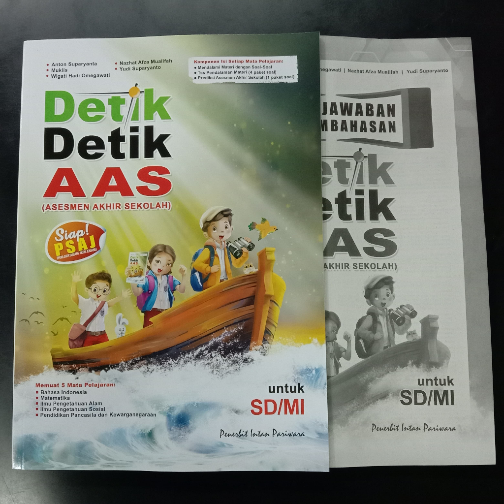 Jual BUKU UJIAN SEKOLAH SD KELAS 6 2023 2024 DETIK DETIK ASS INTAN