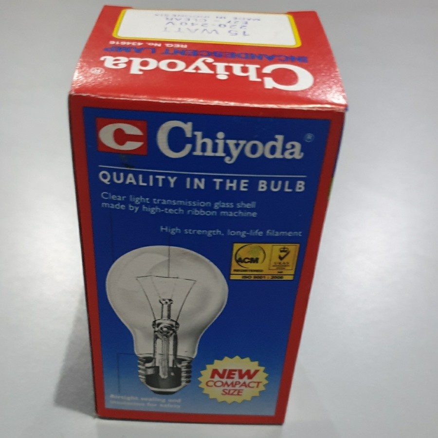 Jual Lampu Dop Chiyoda 15W 15 W 15 Watt Bohlam Pijar 220V 240V