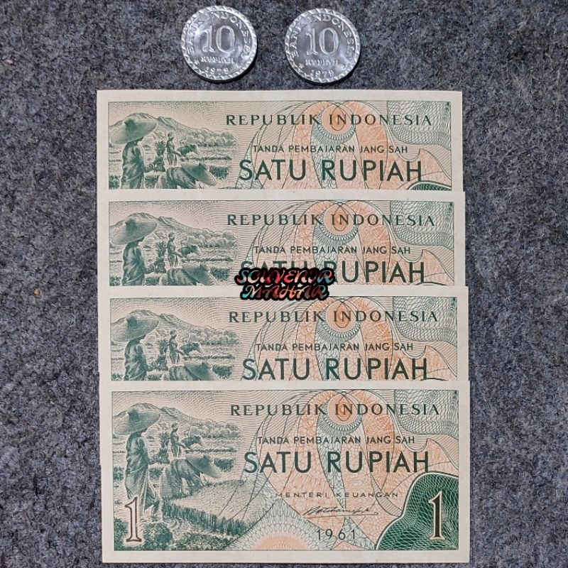 Jual GRESS BARU Paket Uang Kuno 24 Rupiah Kertas Koin Asli Indonesia