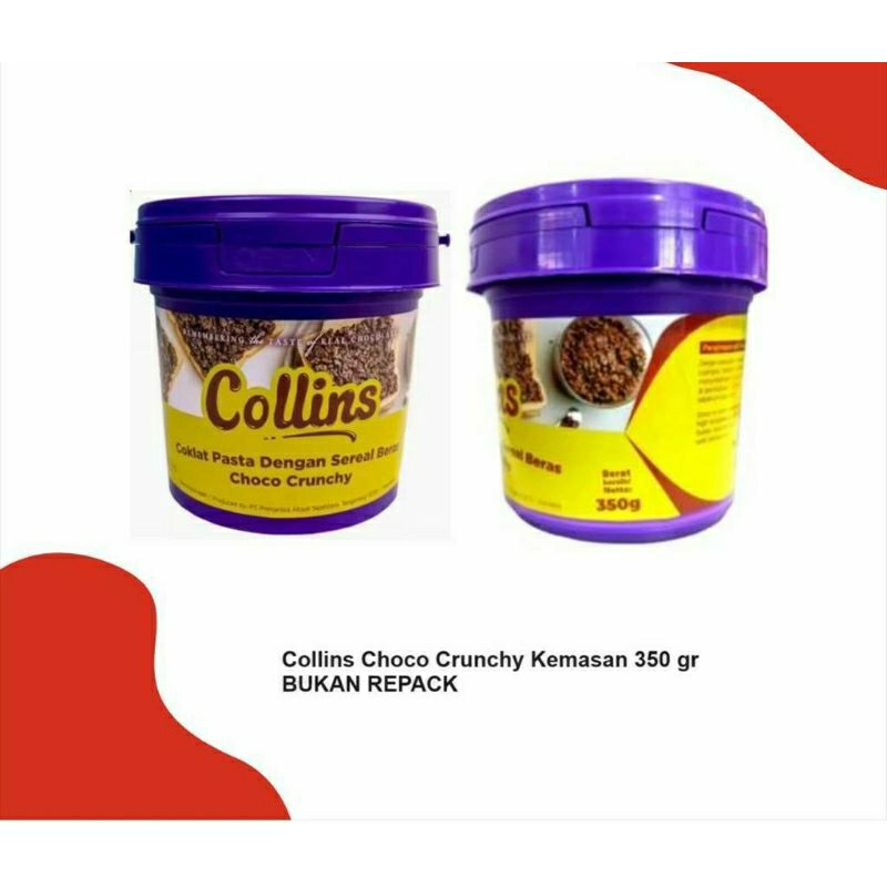 Jual PAKET 2 ISI 350 GRAM COKELAT COLLINS CHOCO CRUNCHY KEMASAN MINI