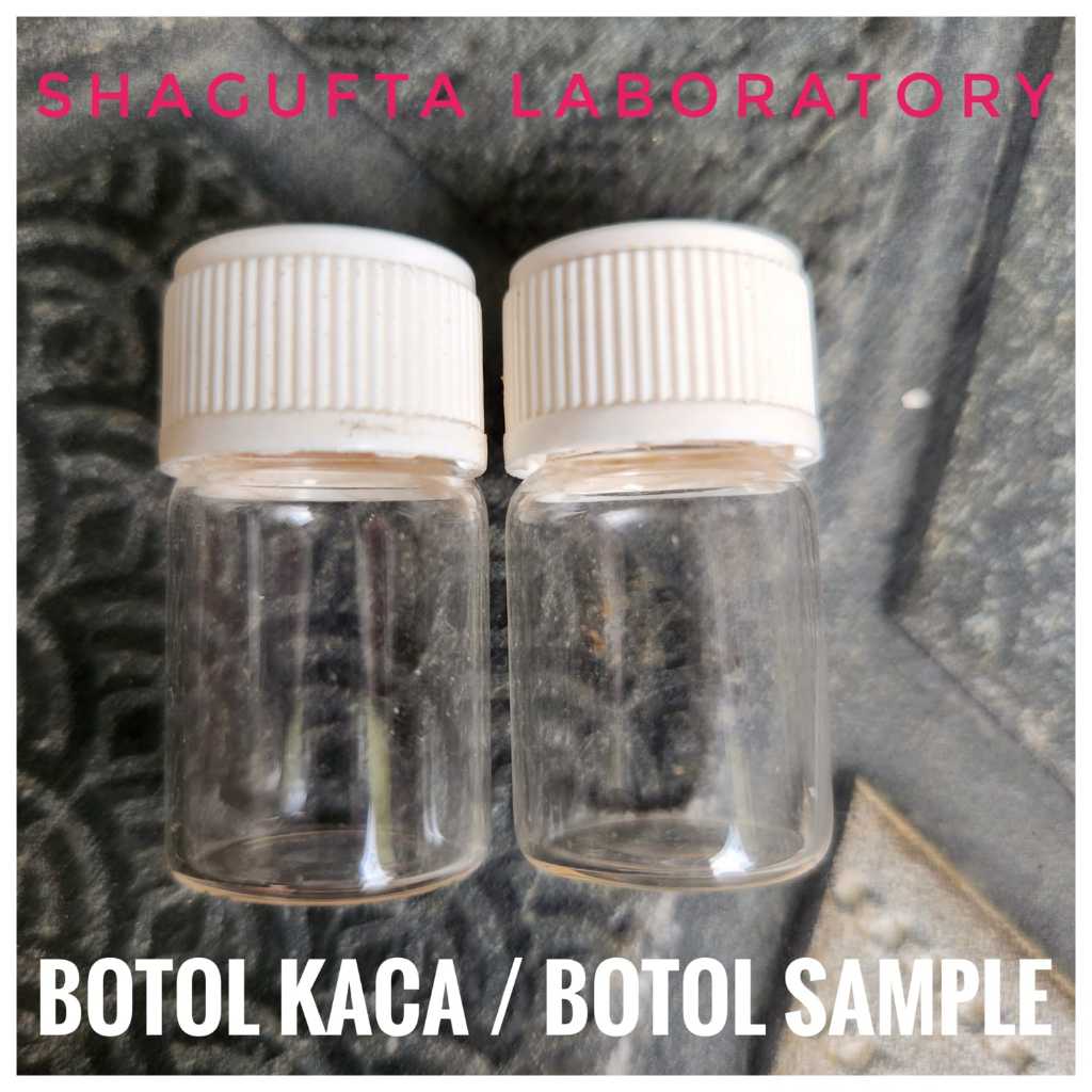 Jual BOTOL KACA 5ML TEBAL BENING TUTUP ULIR BOTOL SAMPEL BENING 5ML