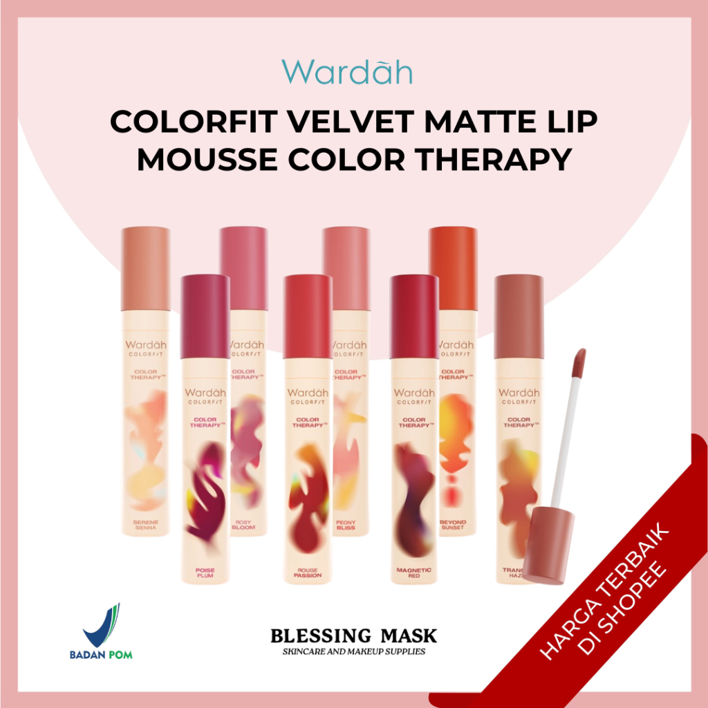 Jual Wardah Colorfit Velvet Matte Lip Mousse Color Therapy Lip Cream