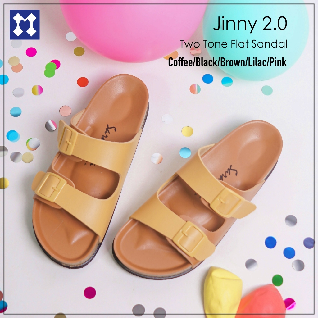 Jual Sara Sara JINNY COLOR Sandal Wanita Kekinian Sandal Flat Cewek