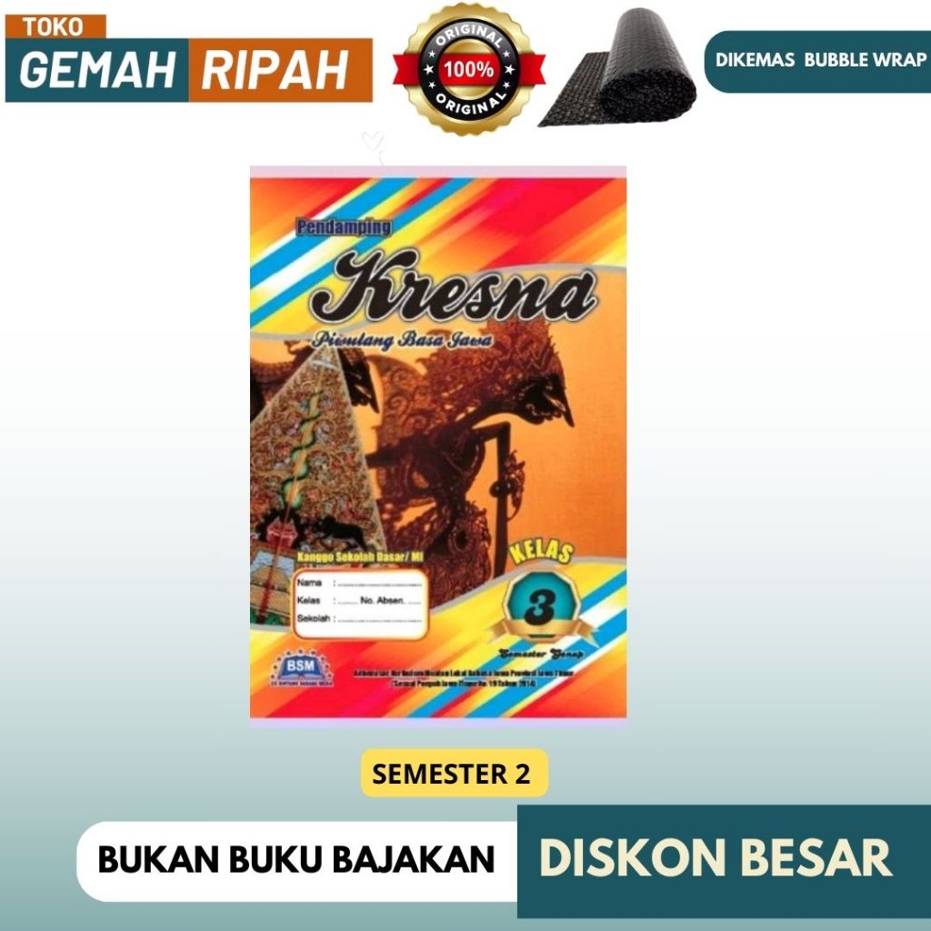 Jual LKS BINTANG KELAS 3 SEMESTER 2 TEMA 5 6 7 8 LKS KRESNA KRIDA