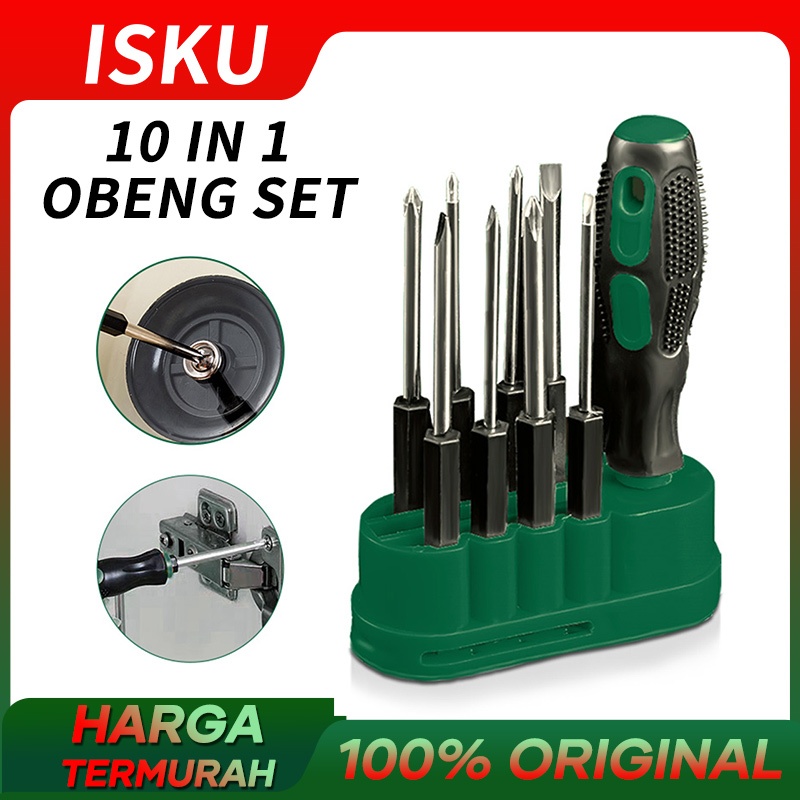 Jual ISKU Obeng Set 32 In 1 10 In 1 122 In 1 Obeng Set Lengkap Kecil