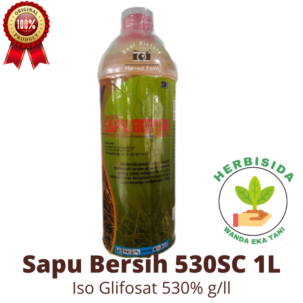 Jual Herbisida Sapu Bersih 530SL Isi 1L Bahan Aktif Iso Glifosat 530g