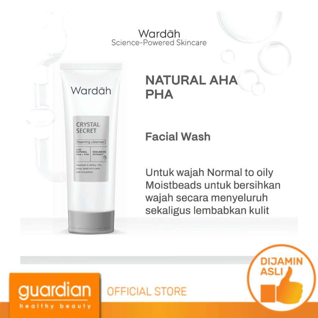 Jual WARDAH White Secret Facial Wash With Aha 100ml Shopee Indonesia