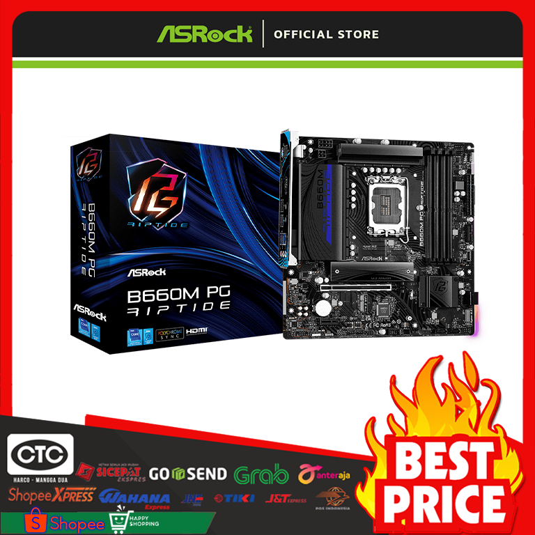 Jual Motherboard Asrock B M Pg Riptide Ddr Intel Lga Gen