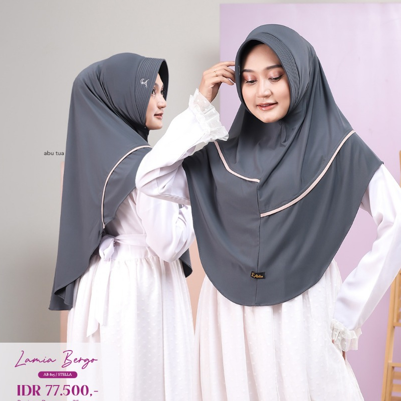 Jual Lamia Bergo By Abika Hijab Stella Premium Shopee Indonesia