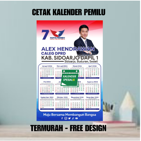 Jual Promo Cetak Kalender Caleg Pcs Cetak Kalender Pemilu