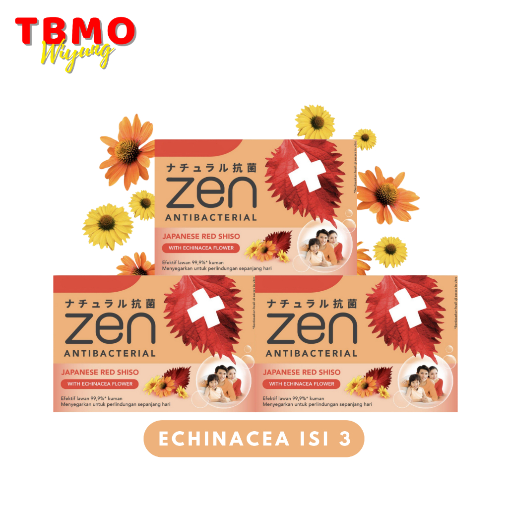 Jual TBMO Sabun Zen Antibacterial Isi 3 Sabun Mandi Zen Shopee