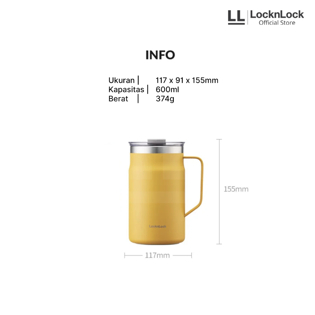 Jual Locknlock Tumbler Metro Mug Ml Lhc Shopee Indonesia