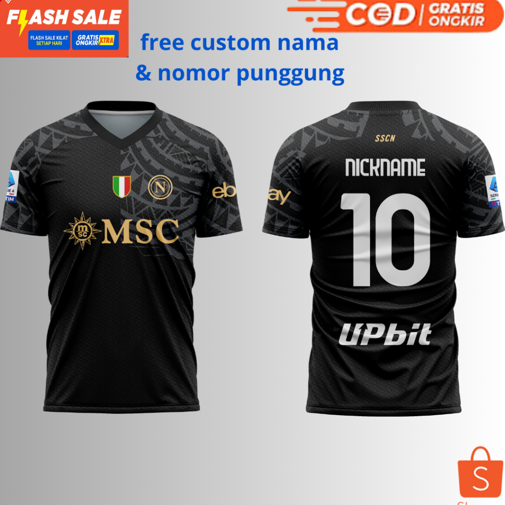 Jual Jersey Napoli Thrid 2023 2024 Free Custom Nama Dan Nomor Punggung