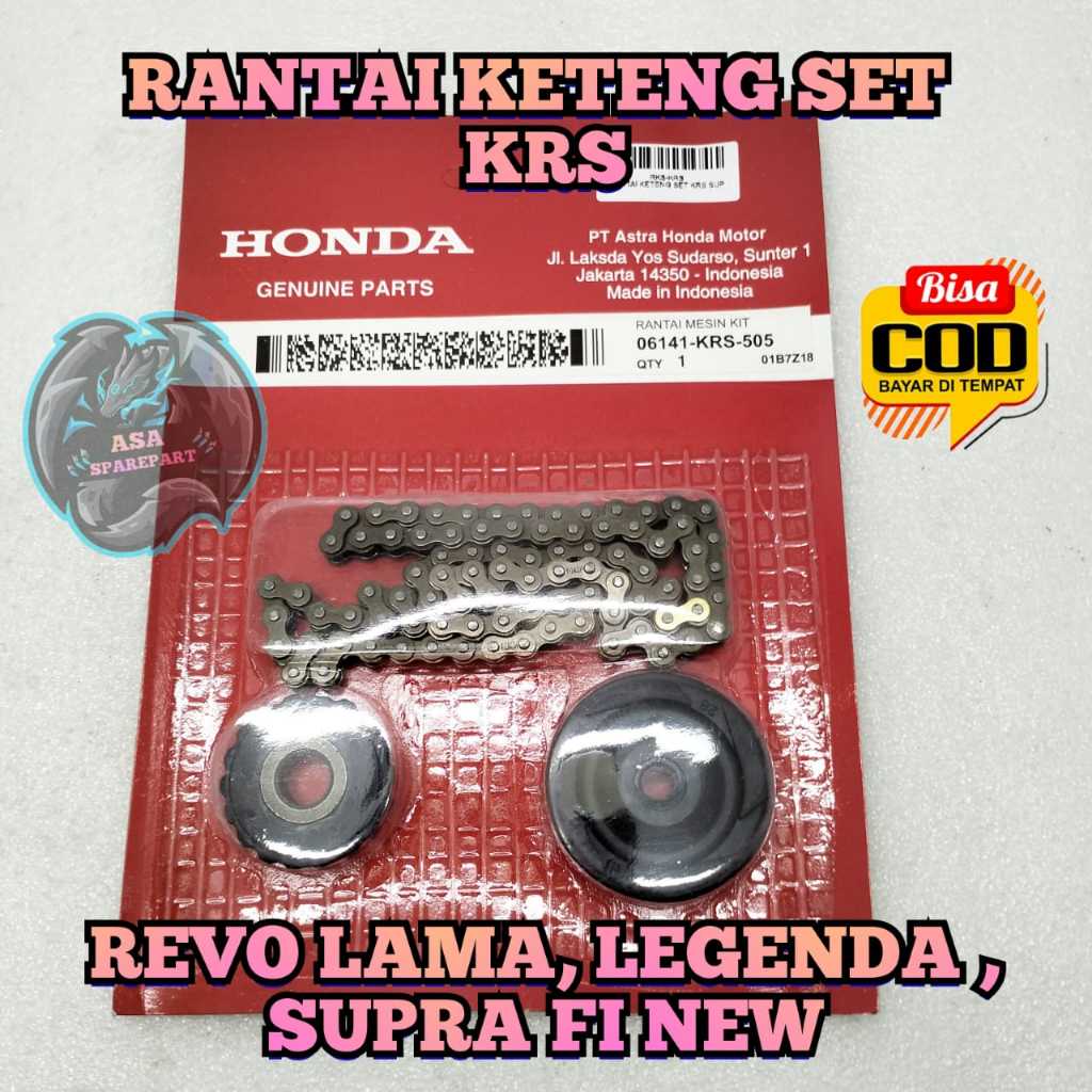 Jual RANTAI KETENG SET ASLI ORIGINAL HONDA KRS UNTUK MOTOR REVO LAMA