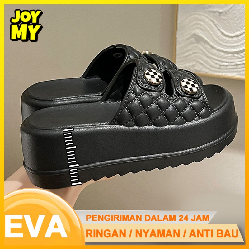 Jual Joymy Sandal Wedges Wanita Tinggi 5Cm Terbaru Korea Jelly Casual