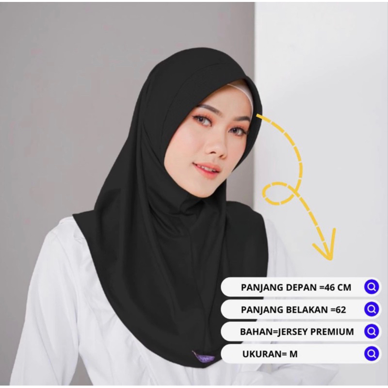 Jual HIJAB SPORT HAMIDAH HIJAB BERGO INSTAN HIJAB KENAN PREMIUM Ukuran