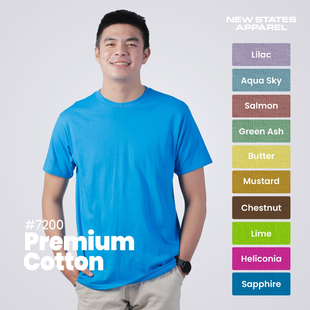 Jual Kaos Polos New States Apparel Premium Cotton T Shirt Combed