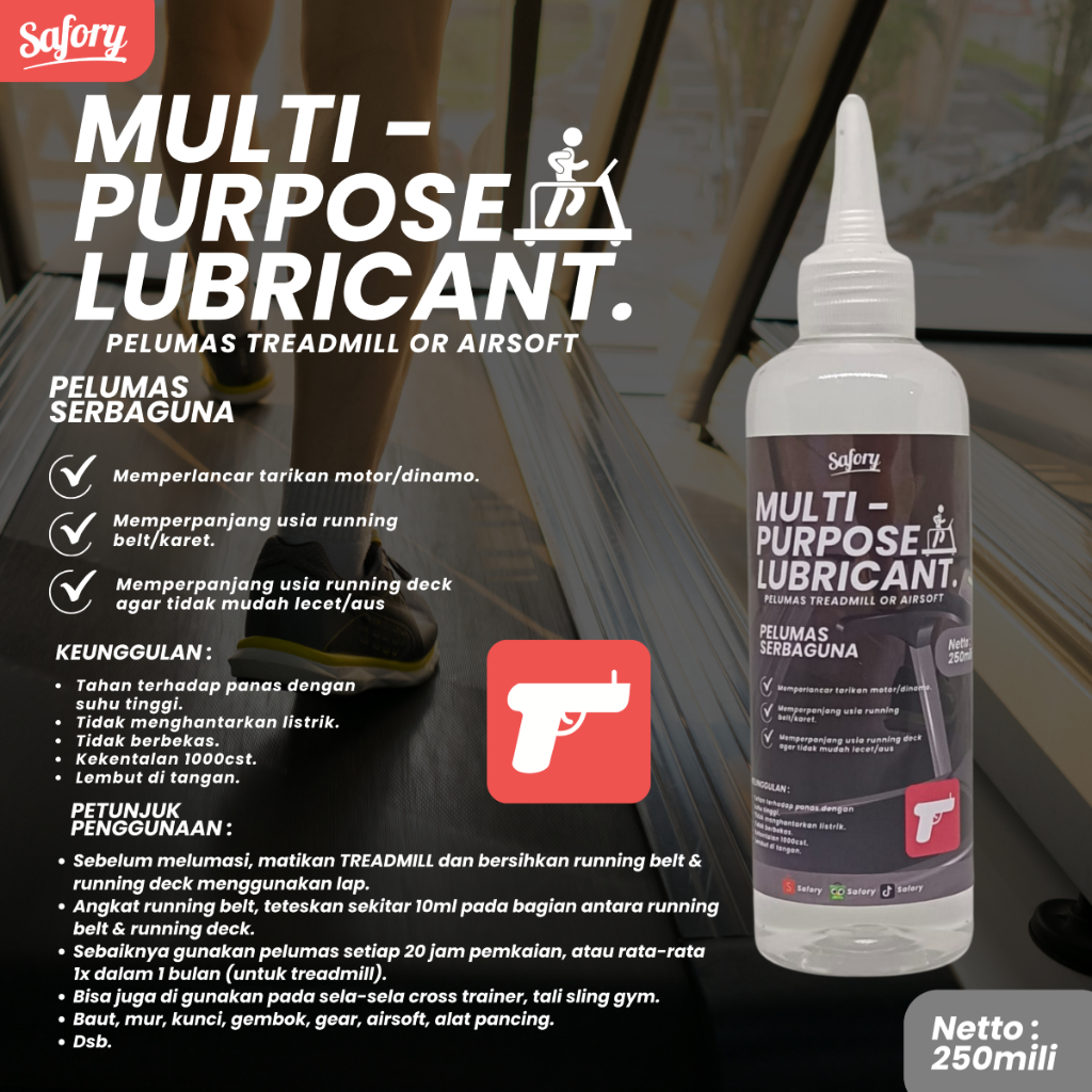 Jual Multipurpose Lubricant Pelumas Treadmill Or Airsoft 250ml