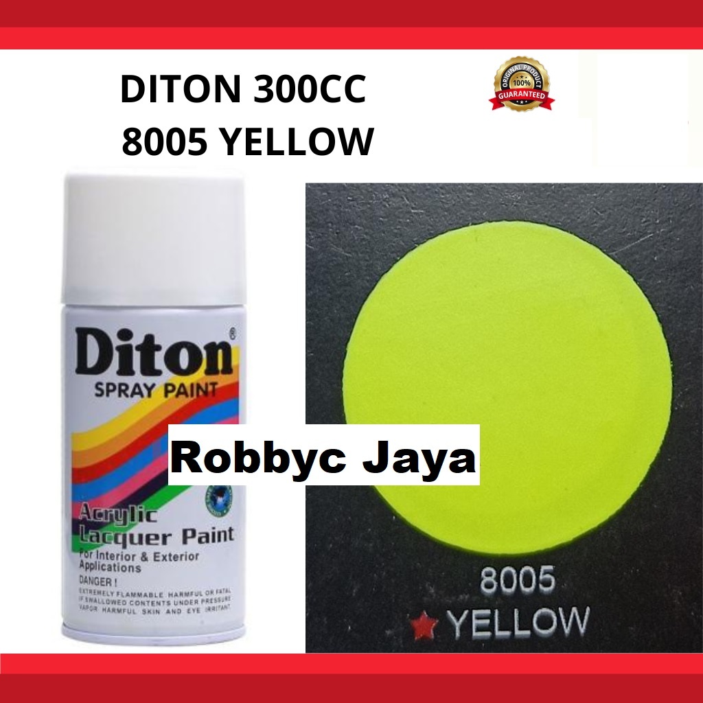 Jual Cat Semprot Diton Fluorescent Yellow Kuning Stabilo 8005 Cat