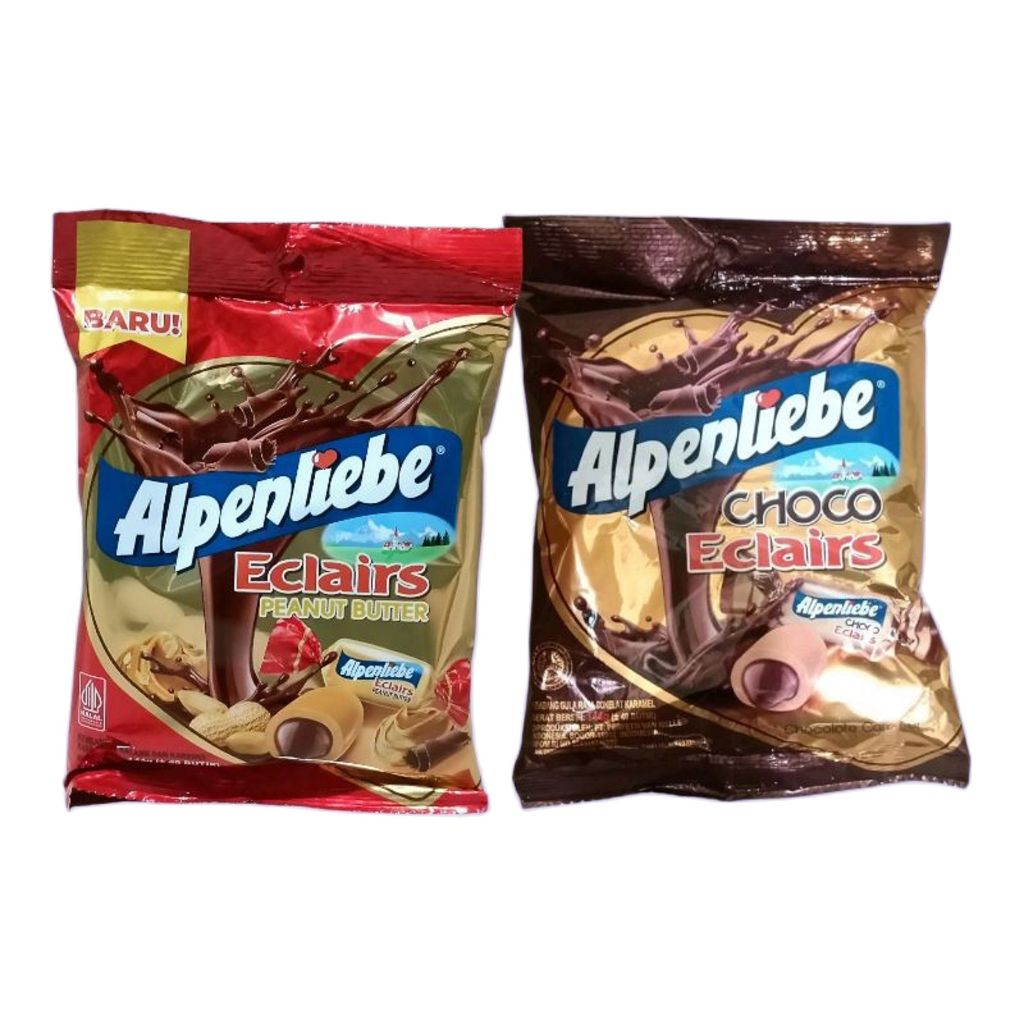 Jual Permen Alpenliebe Eclairs Chocolate Caramel Peanut Butter Gr