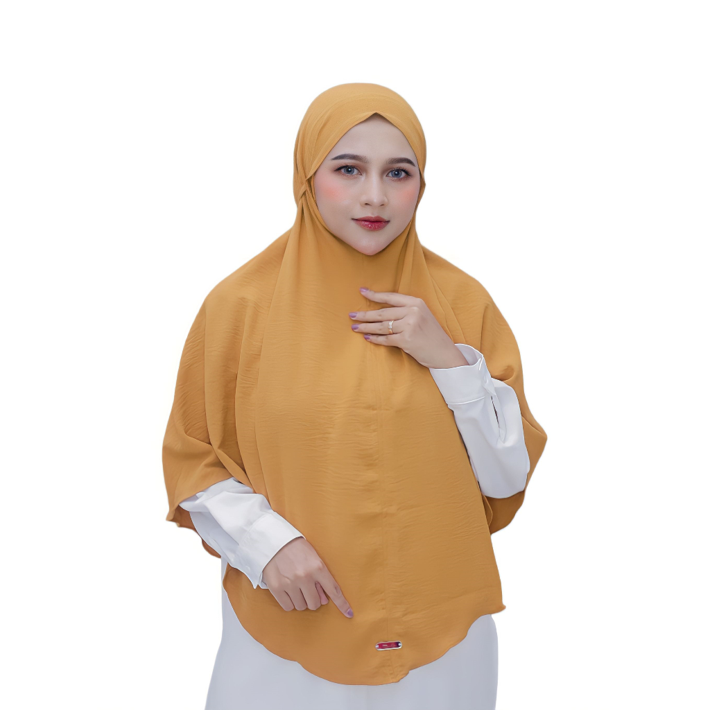 Jual Hijab Bergo Maryam Xl Non Pet Tali Crinkle Airflow Niscita Store