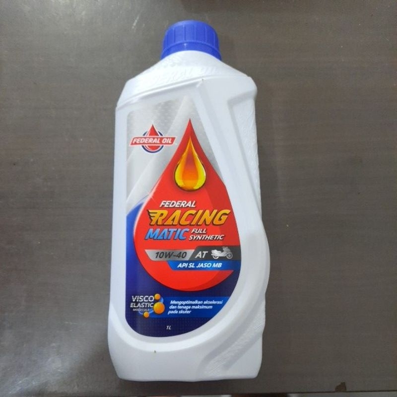 Jual Oli Federal Racing Matic Full Synthetic 10w 40 1L Shopee Indonesia