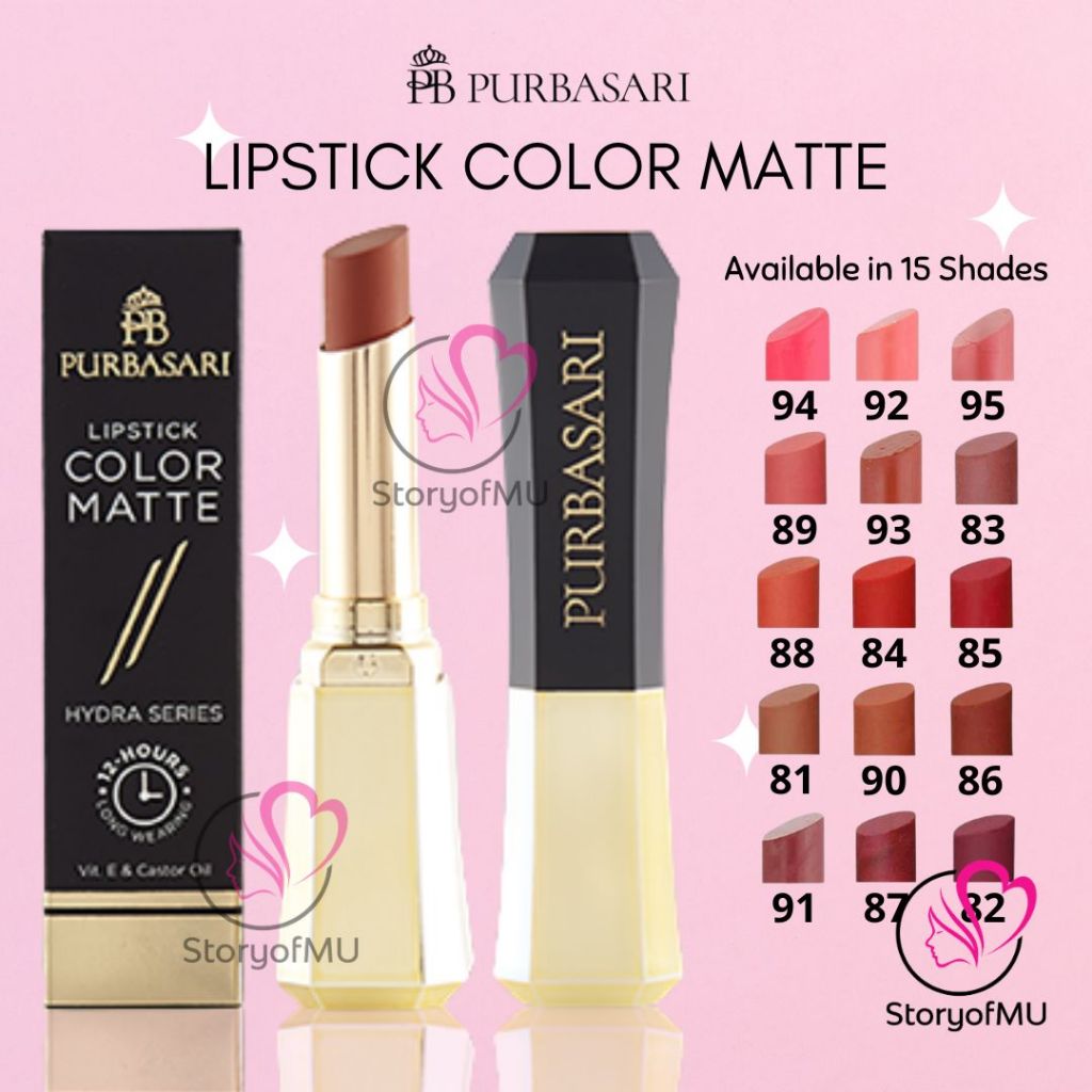 Jual PURBASARI Lipstick Lipstik Color Matte Original 2 6g Shopee