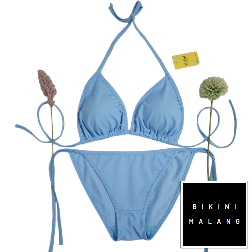 Jual Bikini Tali Samping Warna Polos Sexy Ada Busa Tanpa Kawat Shopee