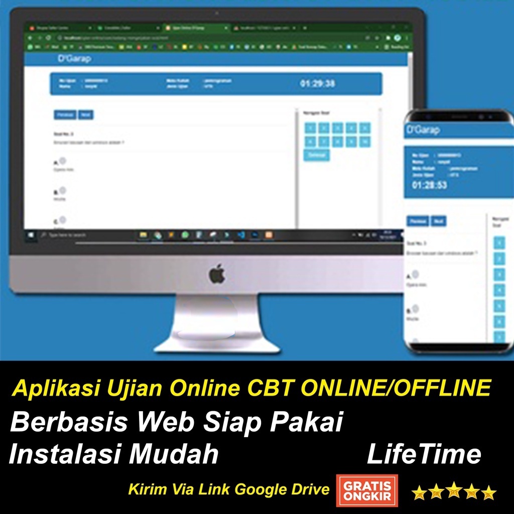 Jual Aplikasi Cbt Ujian Online Work Online Offline Termurah