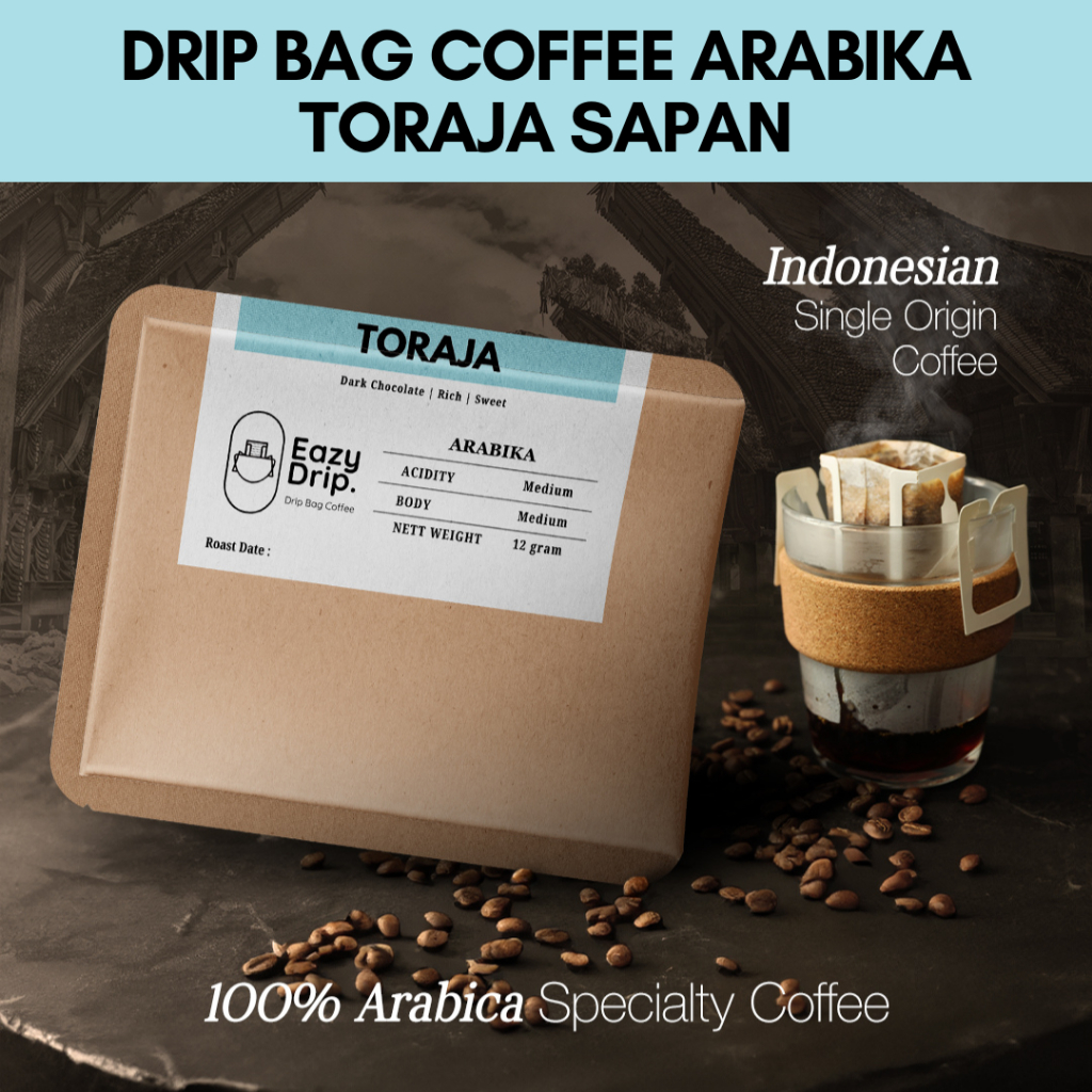 Jual EAZYDRIP Coffee Drip Bag Filter Kopi Saring Sachet Arabika