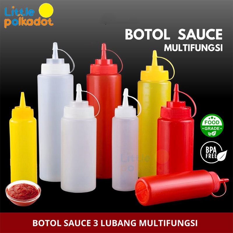 Jual Squeeze Bottle Saus Dispenser Mayones Cuka Minyak Bumbu Dapur