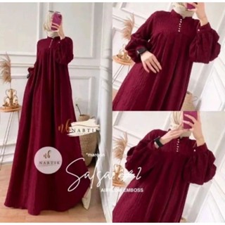 Jual Gamis Salsa Jumbo Crincle Airflow Ld Gamis Kringkel Shopee