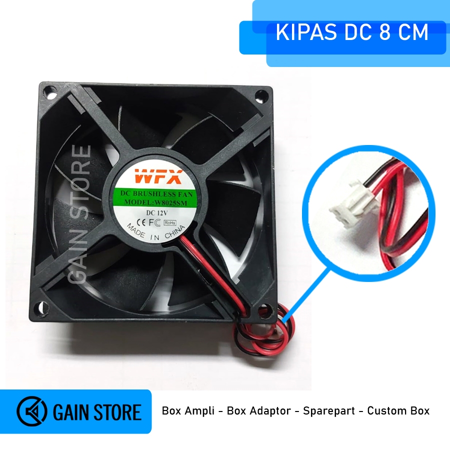 Jual Kipas Dc Cm Kipas Ampli Cooling Fan V Cm Shopee Indonesia