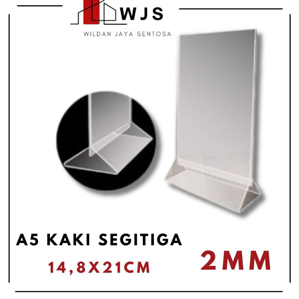 Jual Tempat Brosur Tent Holder Tent Card Akrilik Display A Kaki