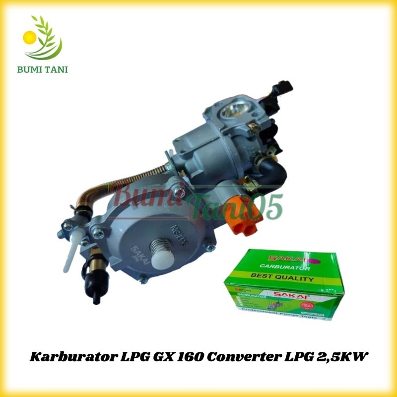 Jual Karburator Gas LPG GX160 200 Converter LPG 2 5KW Shopee Indonesia