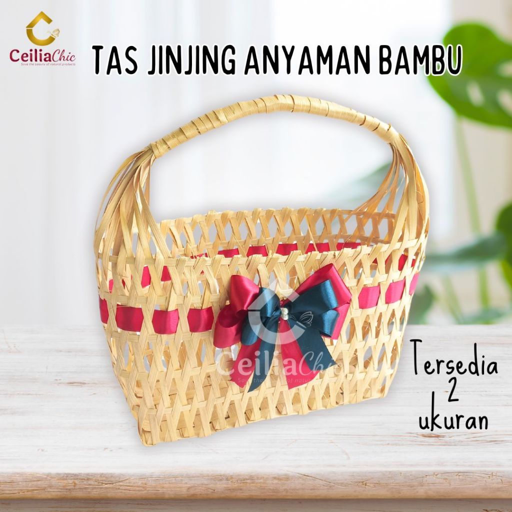 Jual Tas Anyaman Bambu Tas Hampers Parcel Buah Keranjang Anyaman