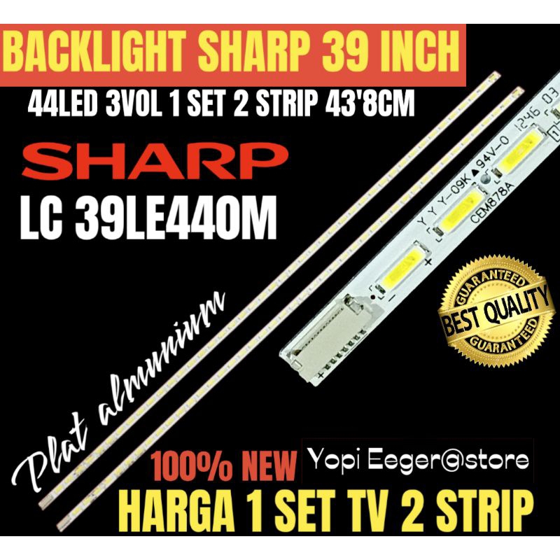 Jual BACKLIGHT TV LCD LED SHARP 39 INCH LC39LE440M BACKLIGHT TV 39 INCH