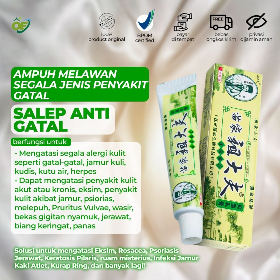 Jual Salep Kulit Gatal Zudaifu Original Obat Gatal Eksim Alergi Kudis